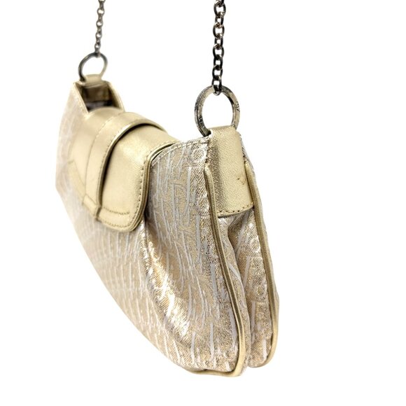 Christian Dior Vintage 2002 Trotter Monogram Chain Mini Bag Pchette [106217] - Picture 12 of 16